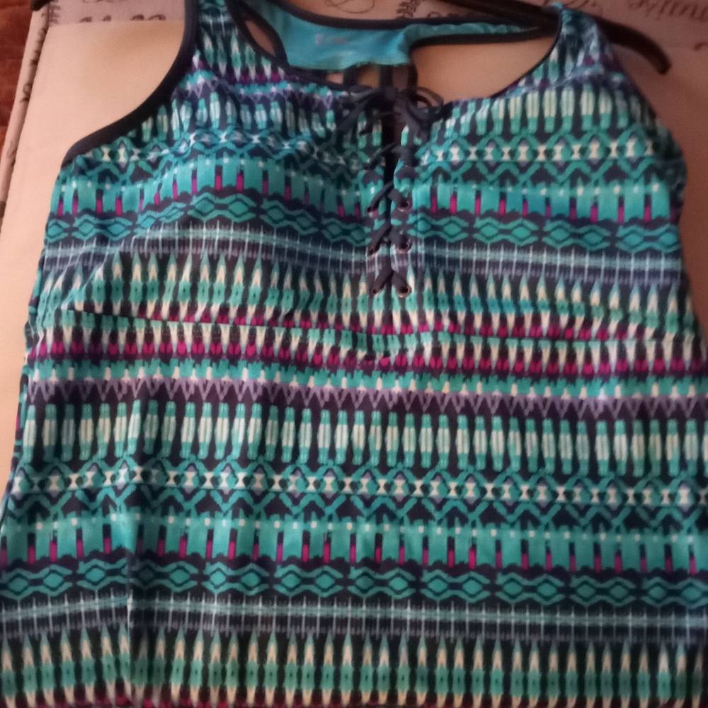 Two piece tank and shorts w/ pocets